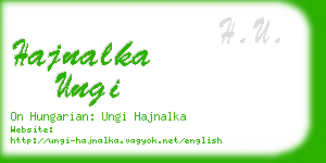 hajnalka ungi business card